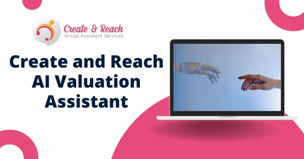 A laptop displays a human hand reaching for a robotic hand. Text reads,