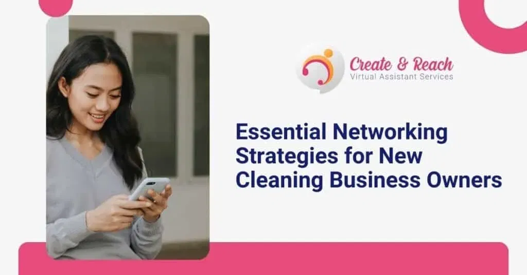 Woman using a smartphone next to a text graphic: